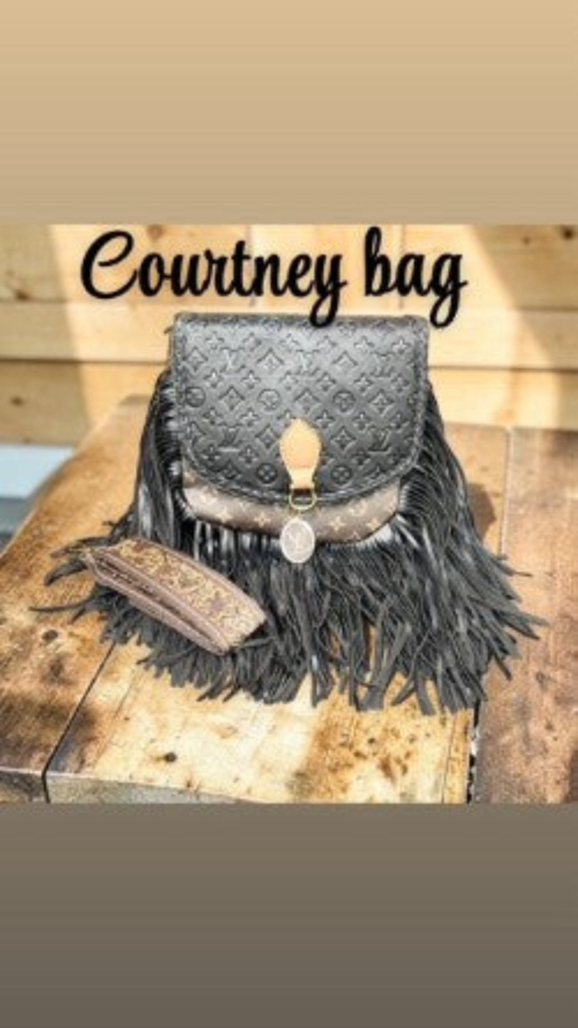 Courtney Black Fringe Crossbody Bag – Western Designer Inspired Purse | Pre-order