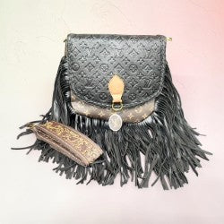 Courtney Black Fringe Crossbody Bag – Western Designer Inspired Purse | Pre-order