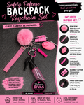 🛡️ School Safety Keychain Set for Students – Personal Safety Alarm, Whistle & Emergency Seatbelt Cutter