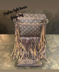 Jaylene Light Brown Fringe Crossbody Bag – Western Style Designer Inspired Purse | Pre-Order